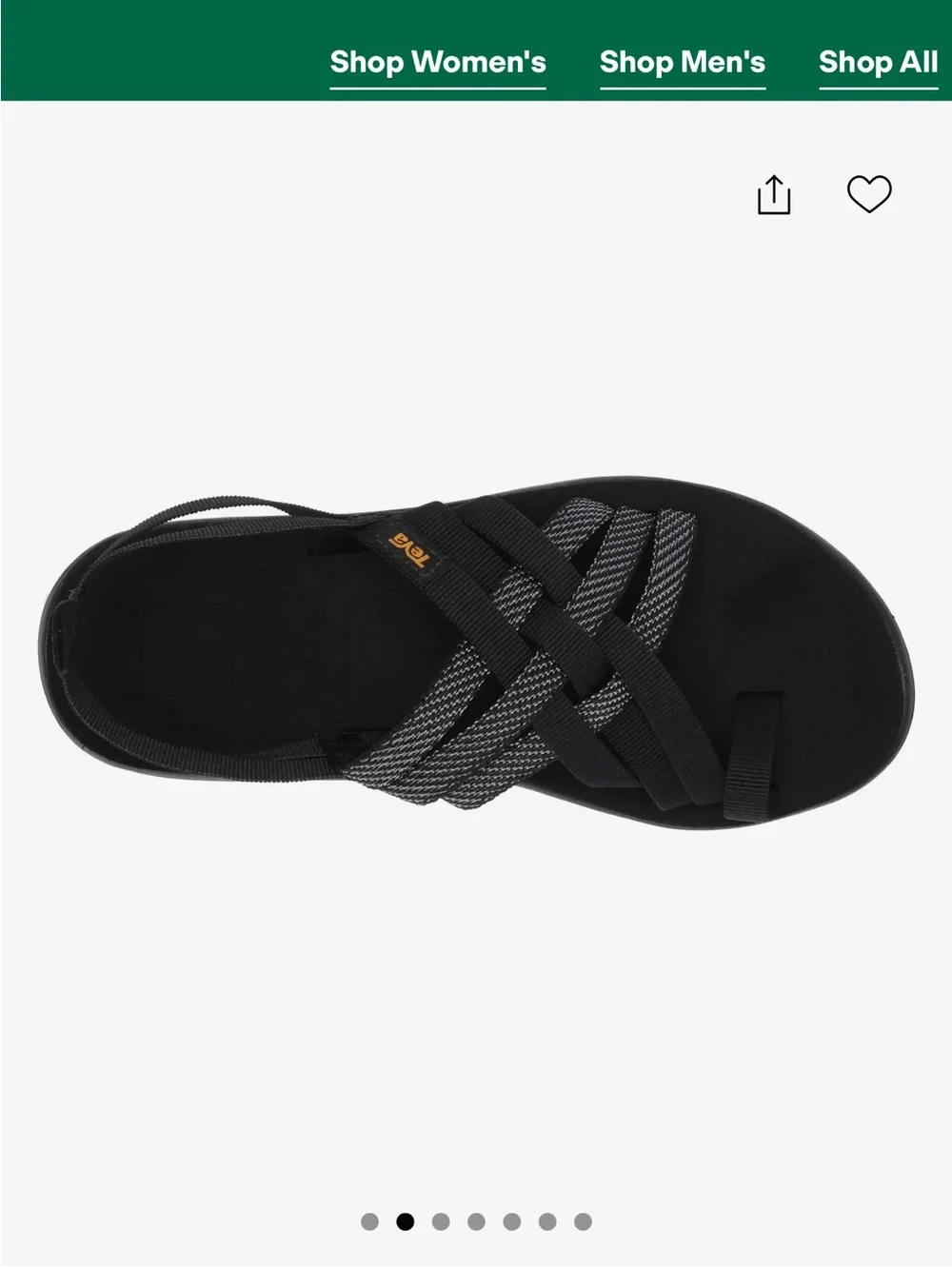 Teva Voya Strappy Women's Black Sandals